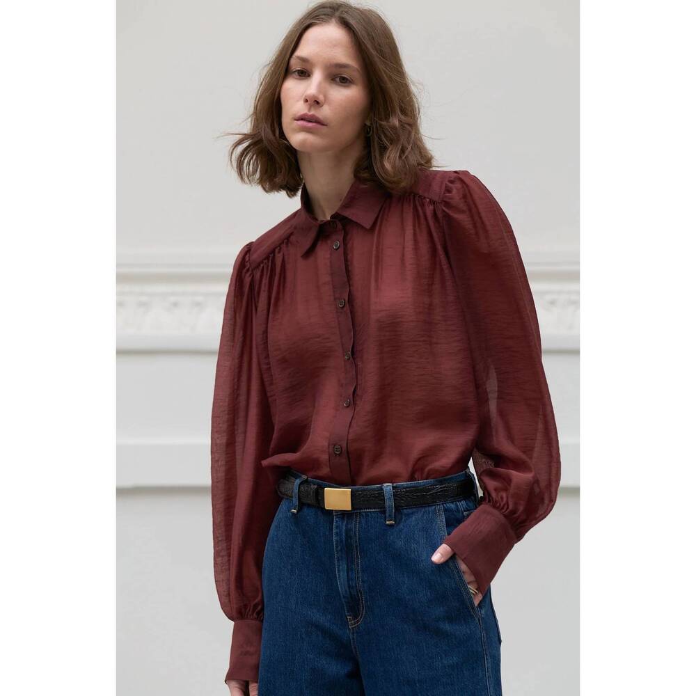 NEW SECULAR florence shirt in rust